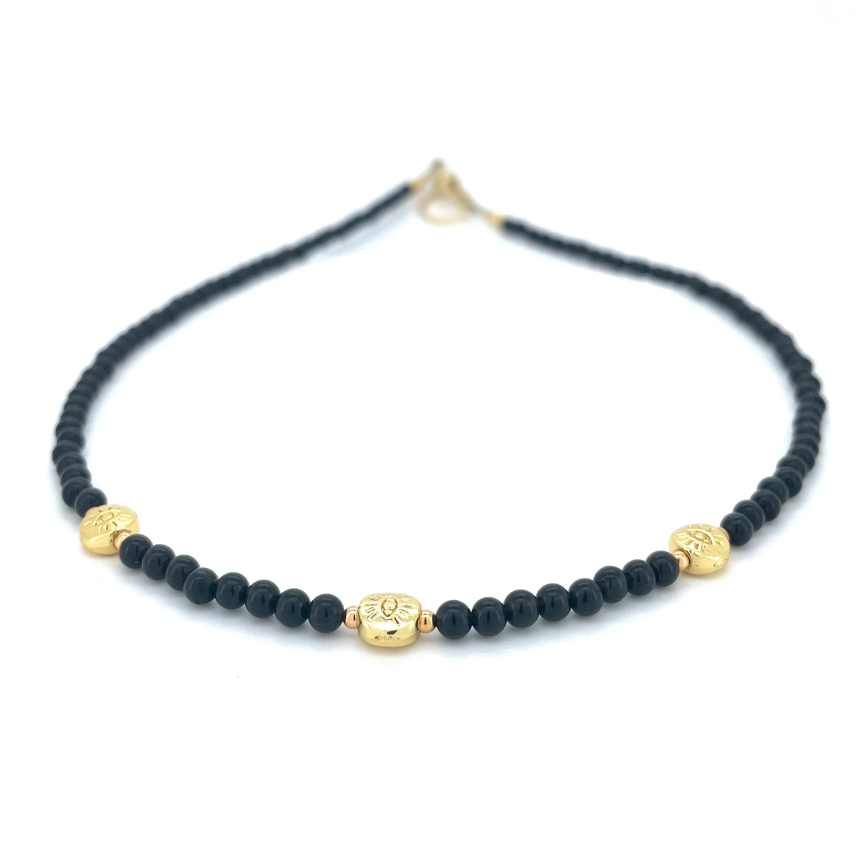 THE DAINTY- EYES- Obsidian- NECKLACE - Headless Nation