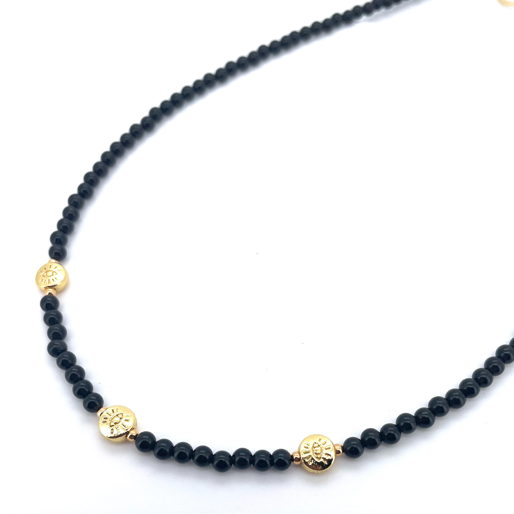 THE DAINTY- EYES- Obsidian- NECKLACE - Headless Nation
