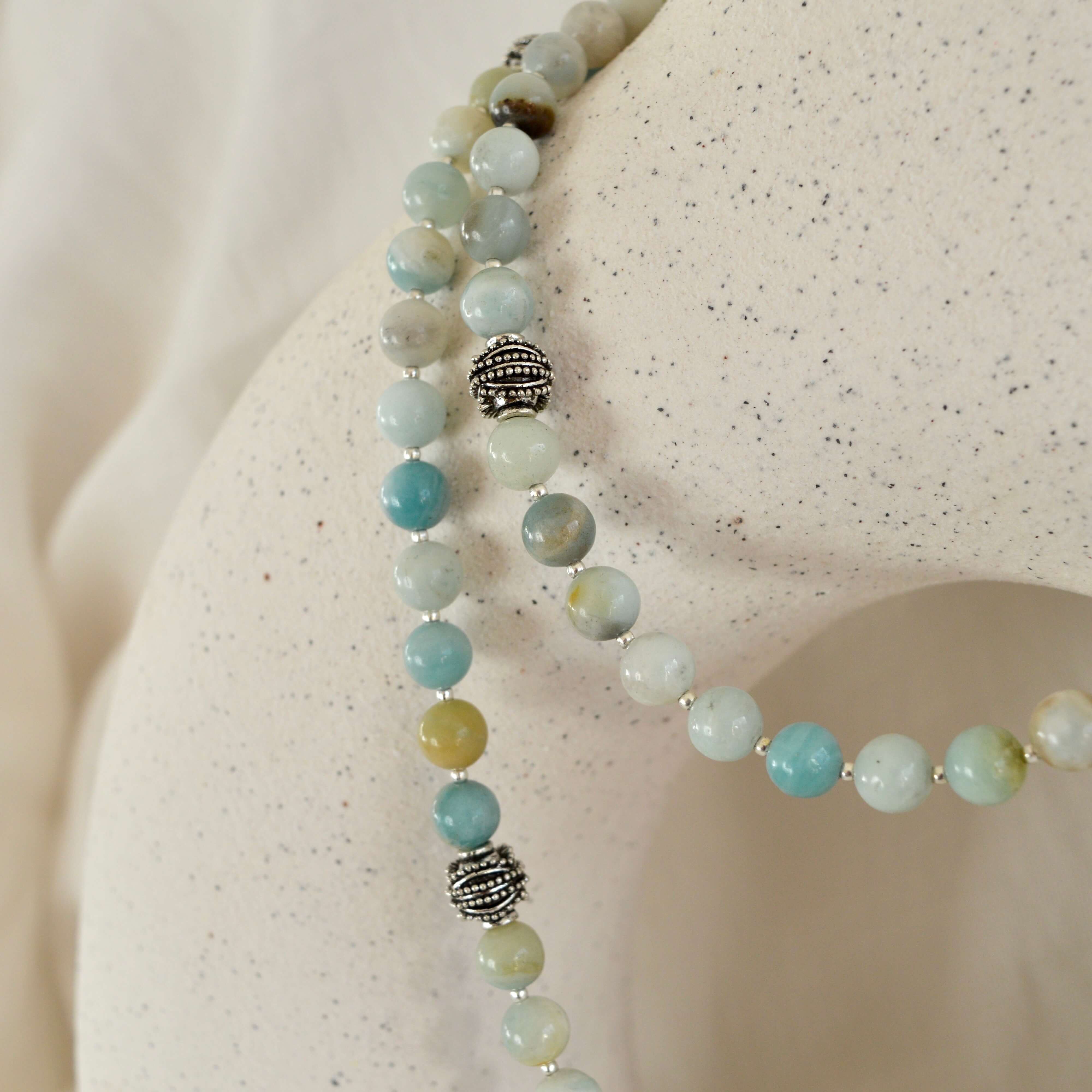 Amazonite LONG BEADED NECKLACE - Headless Nation