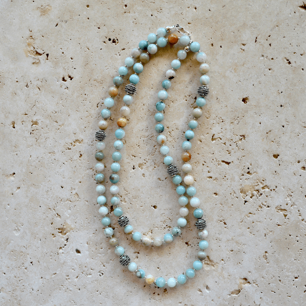 Amazonite LONG BEADED NECKLACE - Headless Nation