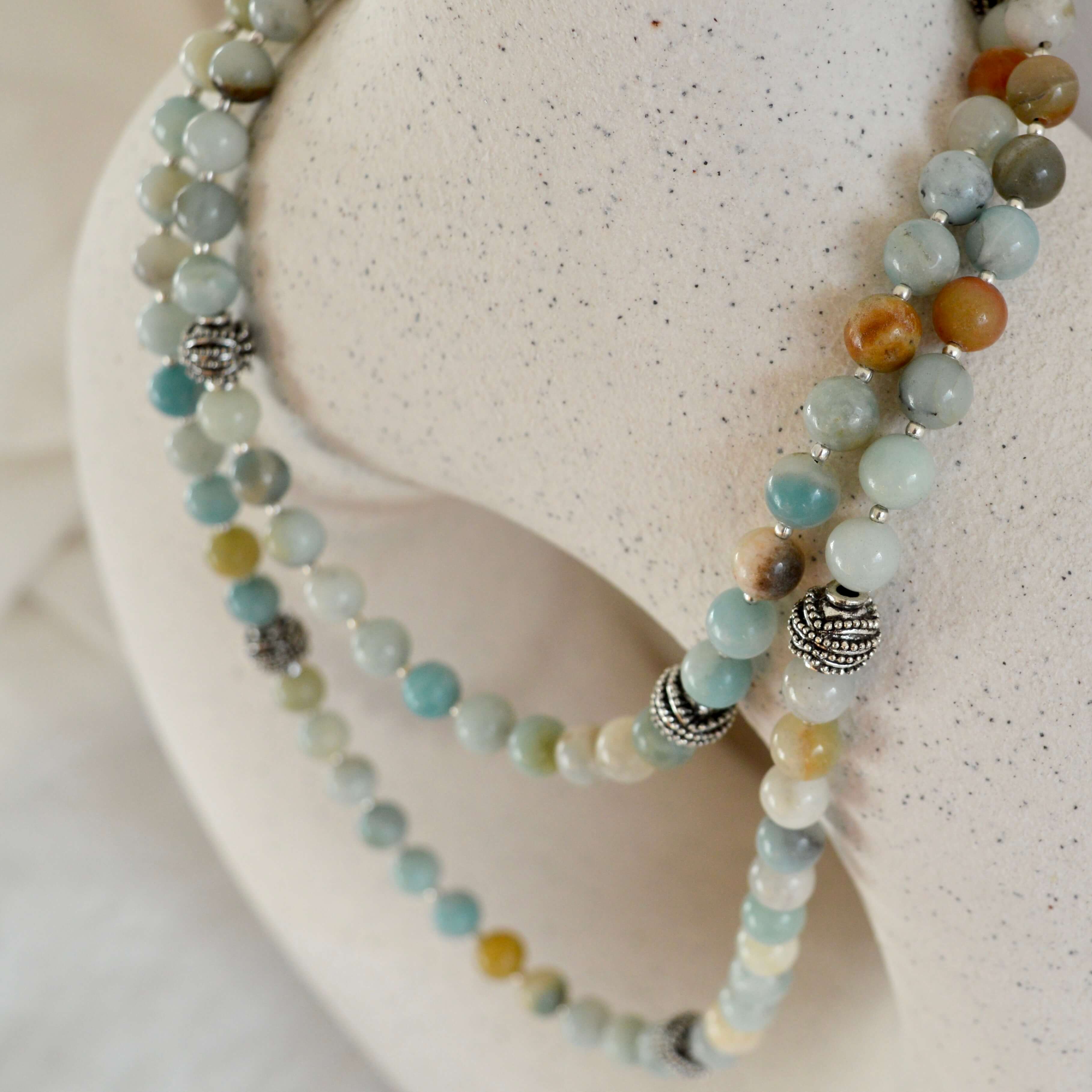 Amazonite LONG BEADED NECKLACE - Headless Nation
