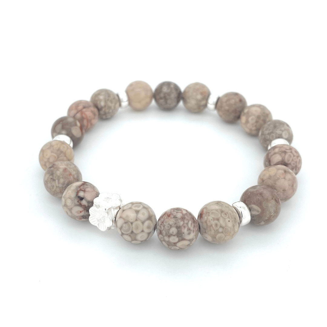 MEDICINE STONE & STERLING SILVER BEADED BRACELET - Headless Nation