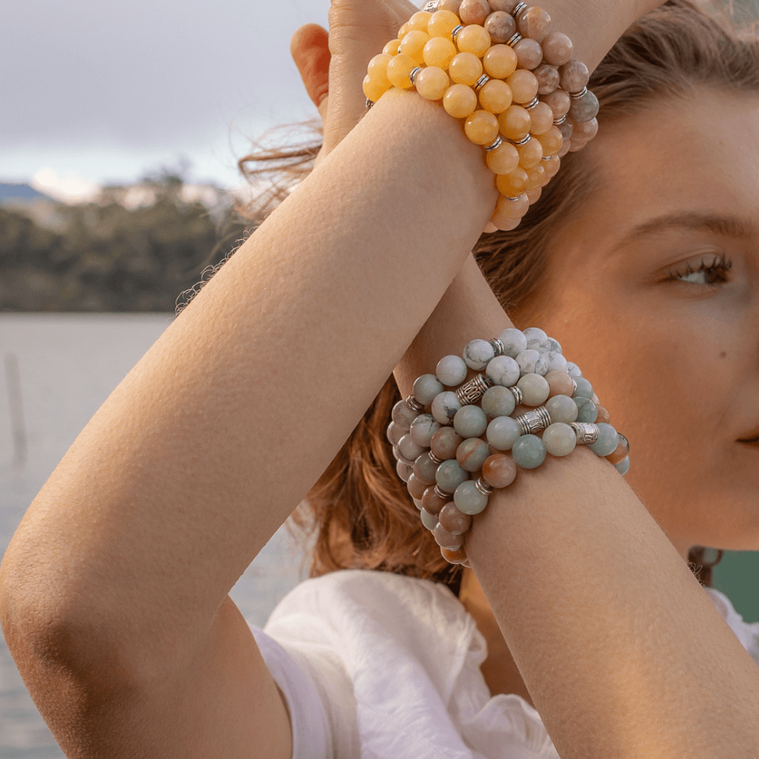 AMAZONITE BEADED BRACELET - LUCID COLLECTION